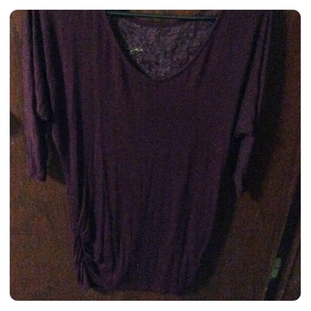 Maroon top