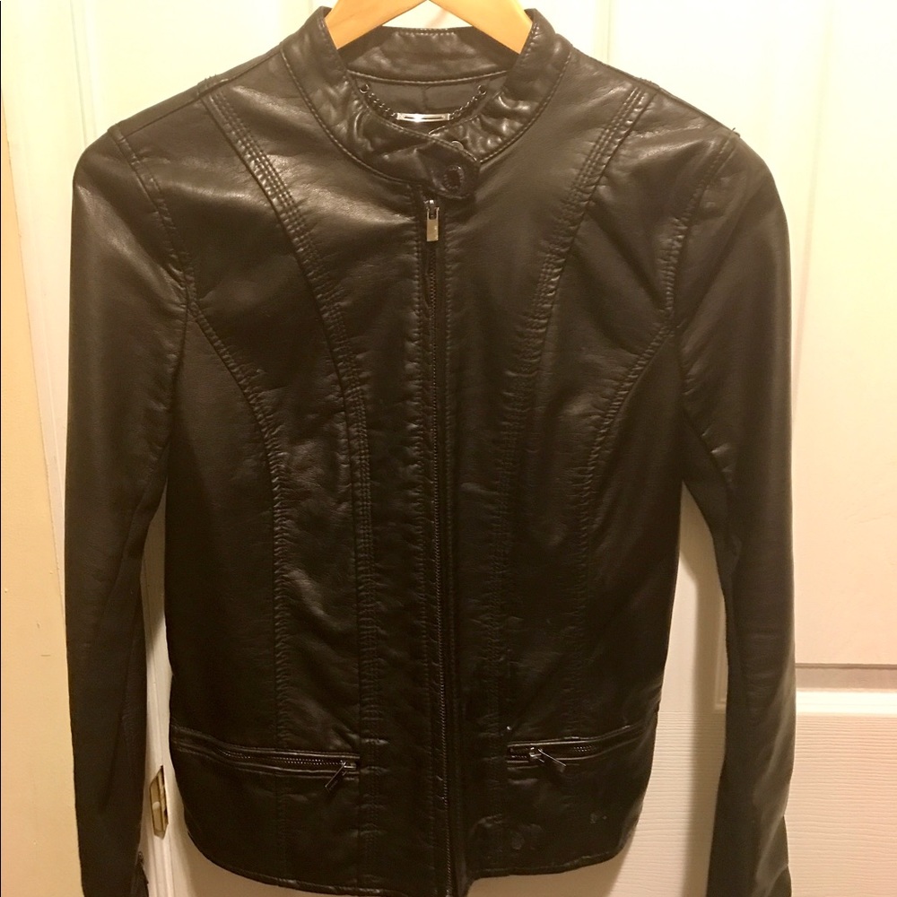 Express moro jacket in color  lack. Size small.