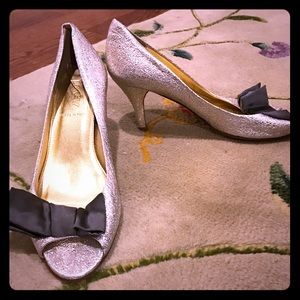 J.Crew Satin Bow Heels