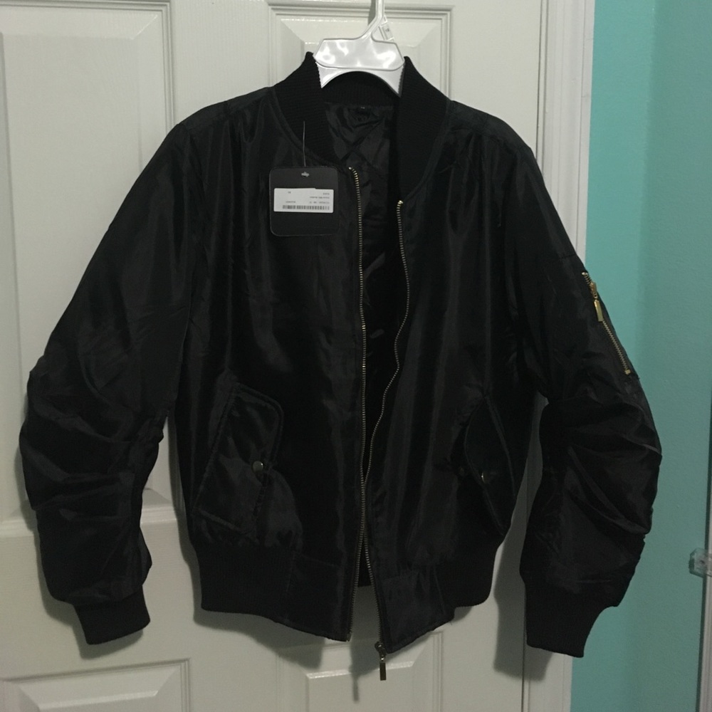 Black Bomber Jacket