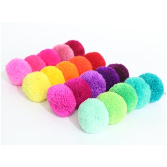 🍍 Colorful Pom Pom Keychains (2 for $13) - Picture 2 of 4