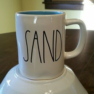 SAND/SURF mug double side aqua inside