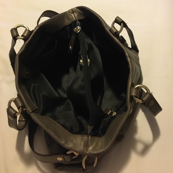 Authentic COACH bronze leather satchel π - Picture 5 of 8