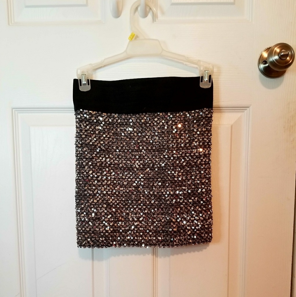 Sequin Pencil Skirt