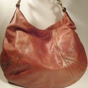 The Limited Genuine Leather Carmel/Brown Hobo bag.