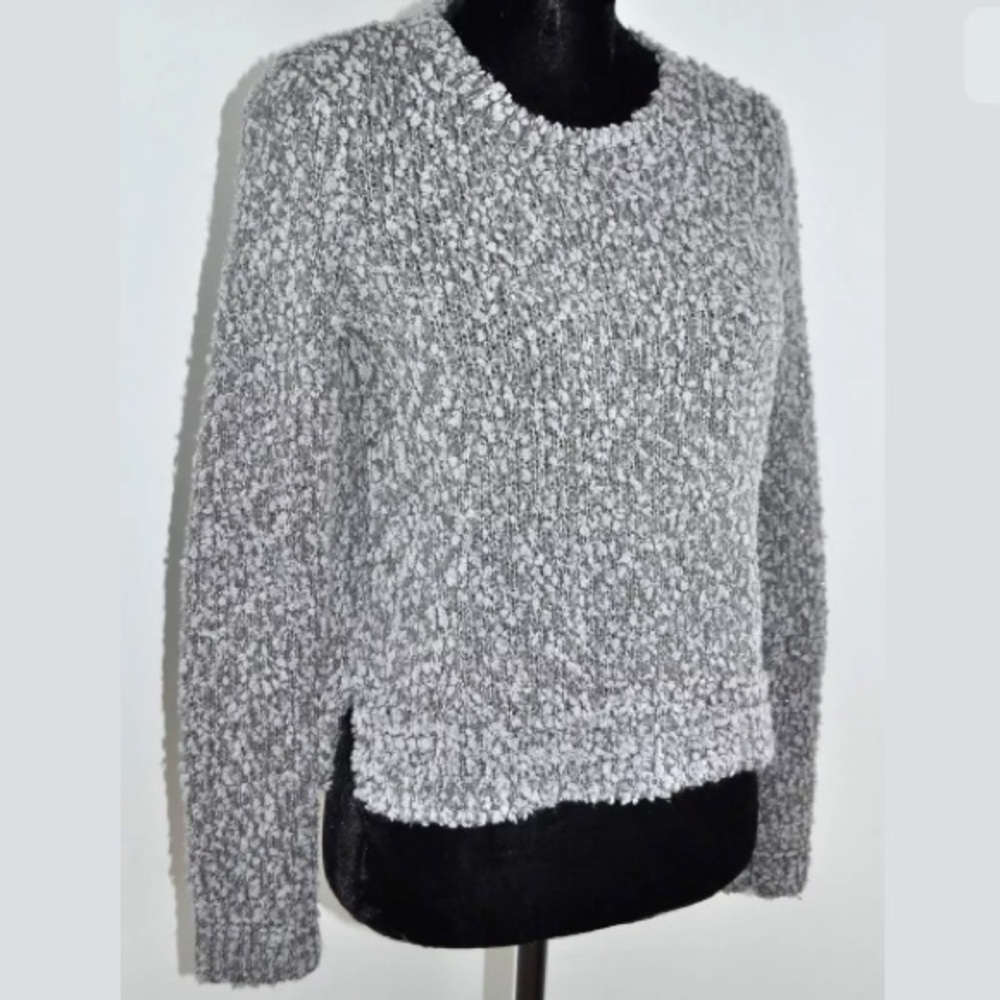 Hollister Gray Grey Chunky Knit Pullover Sweater