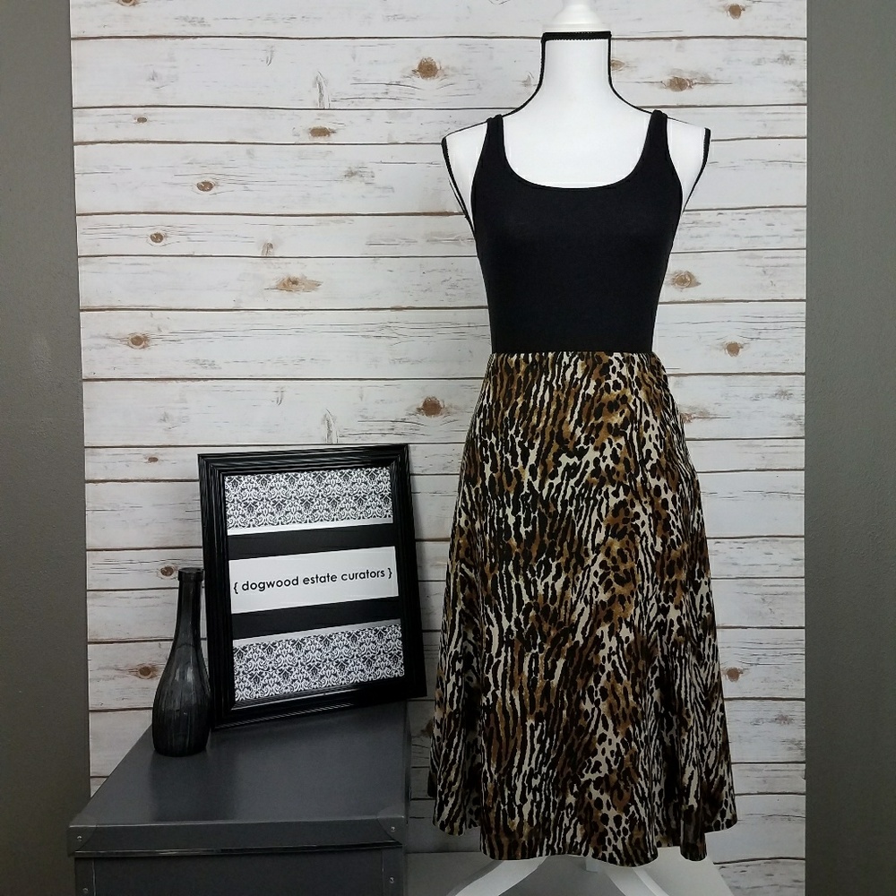 {Jones New York} Animal Print Skirt-Size PM