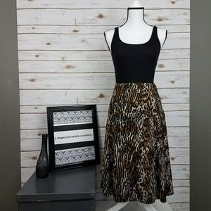 {Jones New York} Animal Print Skirt-Size PM