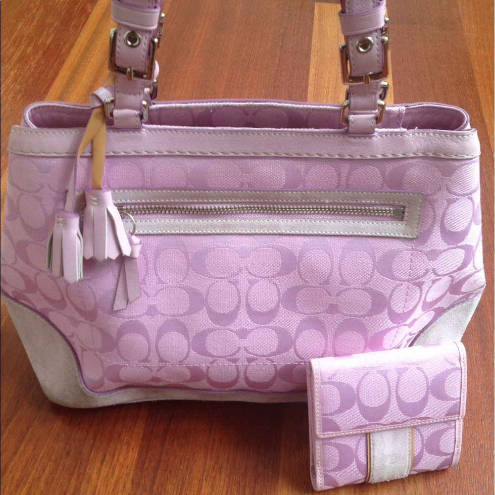 Coach handbag + matching wallet