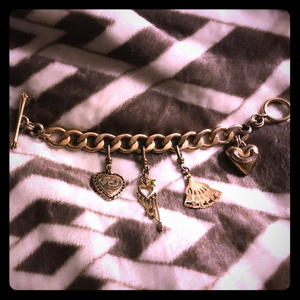 Juicy couture gold charm bracelet