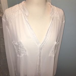 TORRID Cream Lace Blouse