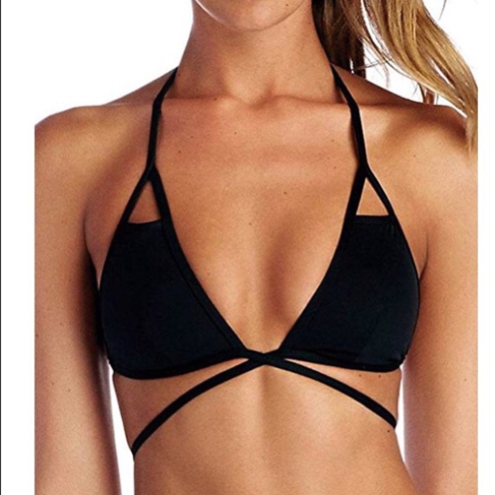 Vitamin A keyhole bikini top