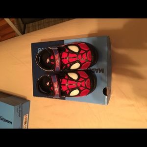 New in box! Spider man light up sandals