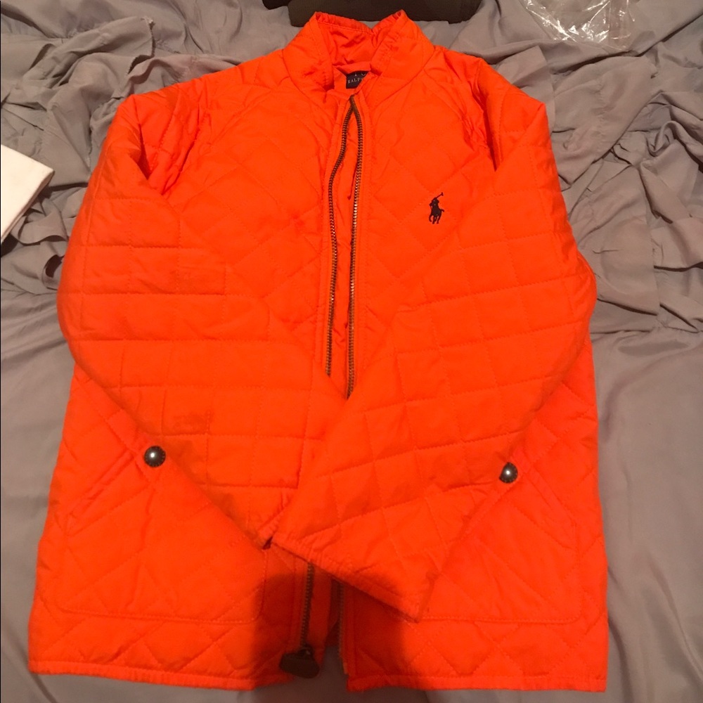 ❤️❤️SOLD❤️❤️Boys Orange Polo jacket