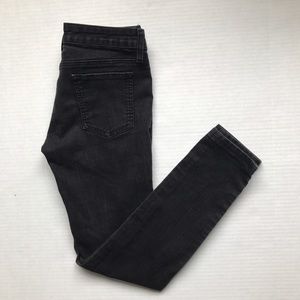 Carmar black skinny denim jeans USA made 28x28