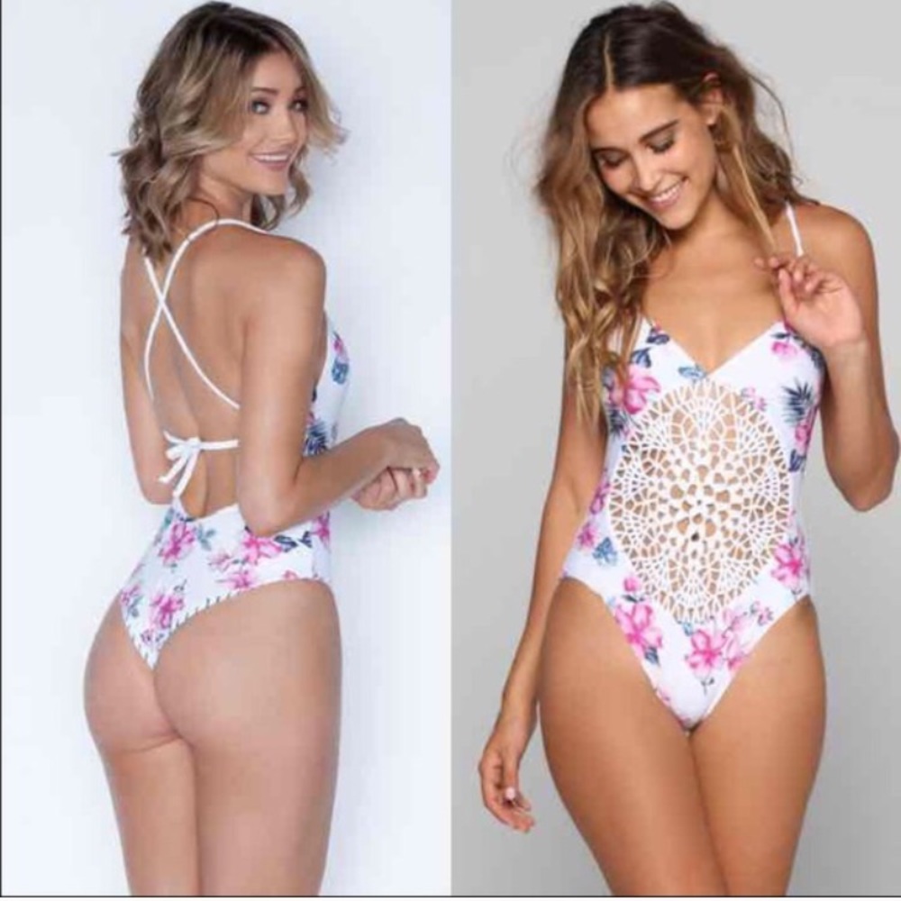 Frankie's bikinis poppy one piece