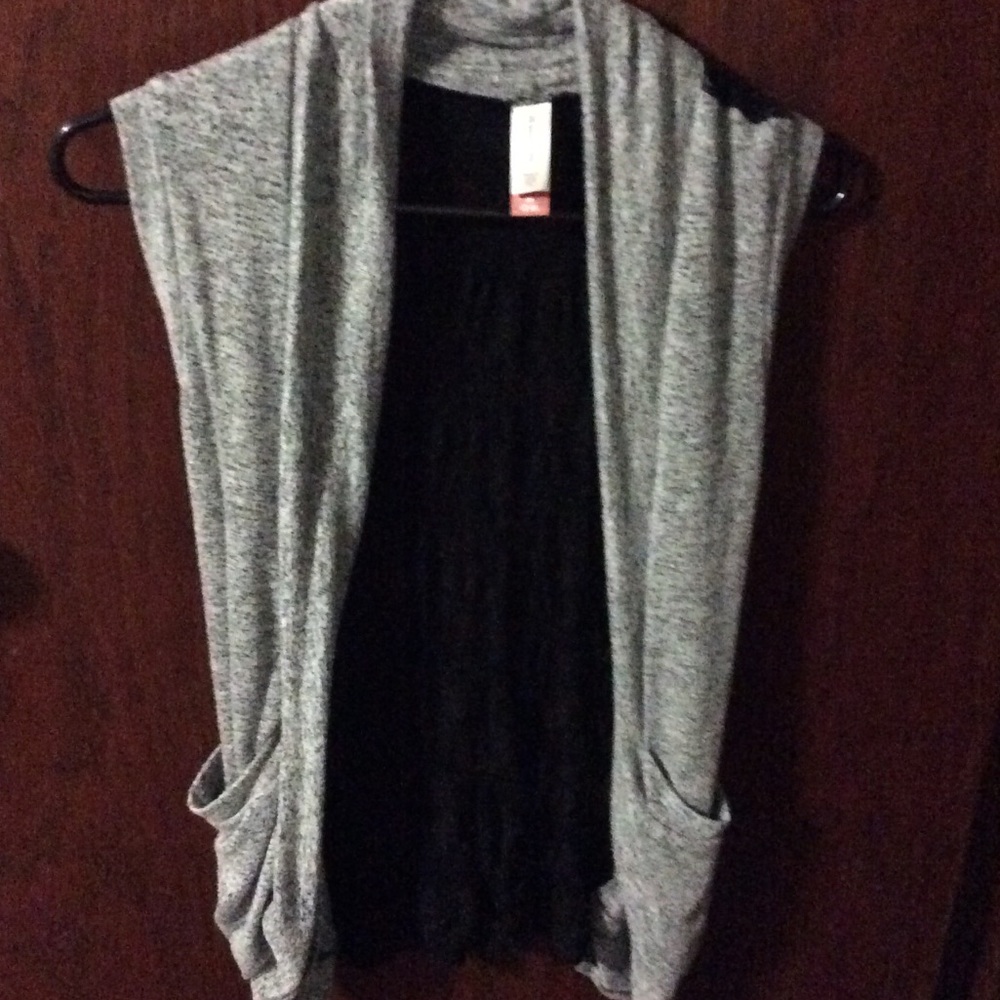 Gray and black lace