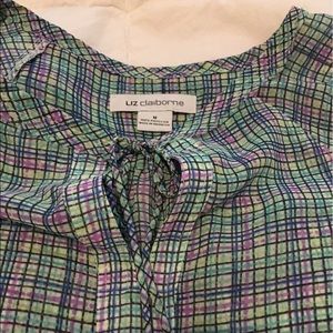 Liz Claiborne checkered blouse