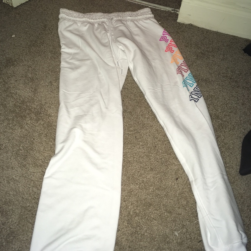 PINK White Sweatpants