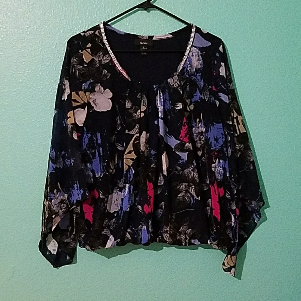Alfani Floral Blouse