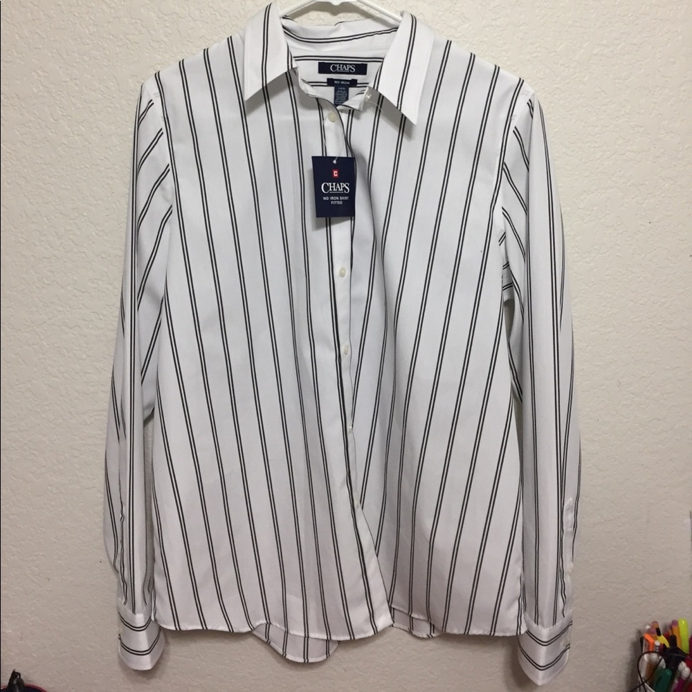 White and black stripped Top NWT