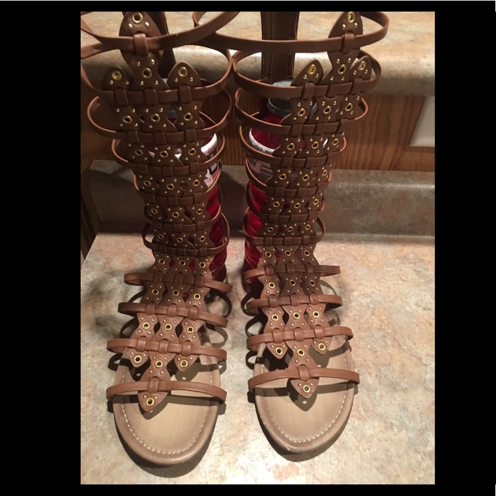Brown Gladiator Sandals