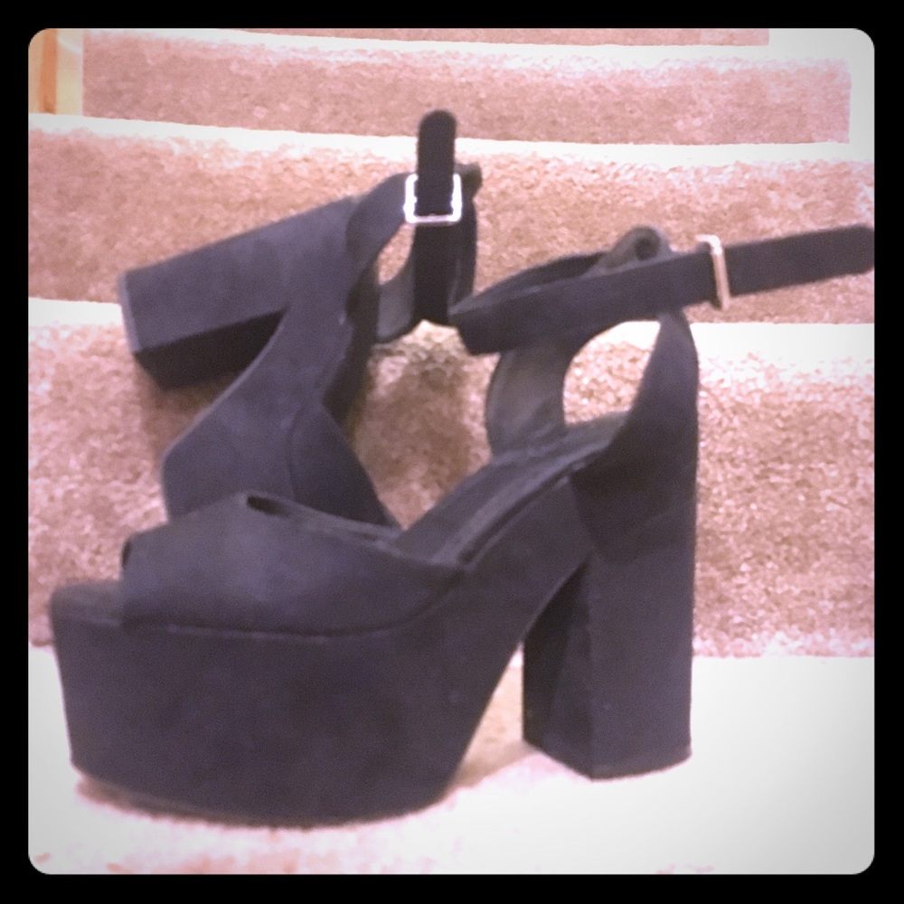 H&M black high heels