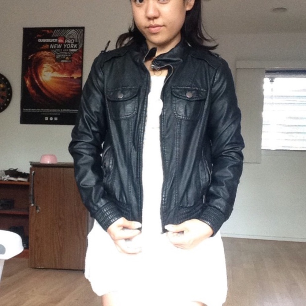 LA Hearts Faux Leather Jacket (medium)