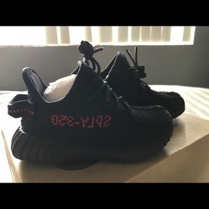 NEW: ADIDAS YEEZY BOOST 350 V 2 INFANT SPLY SZ 10 K BLACK