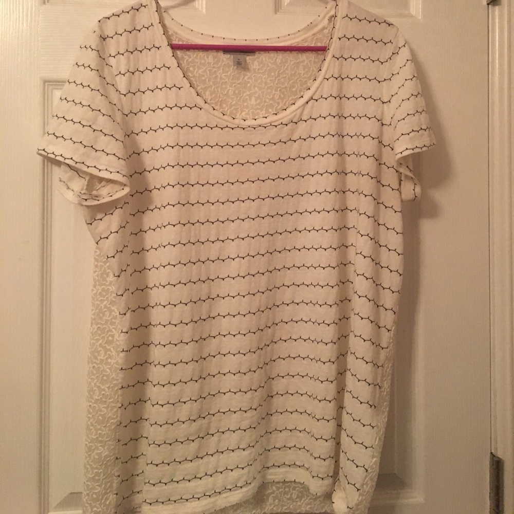 White and black Blouse