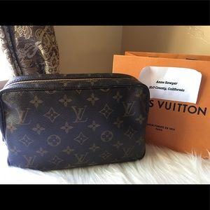 Authentic LV vintage monogram trousse toilette 28