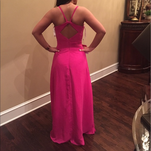 Fuchsia pink Long dress - Picture 2 of 2