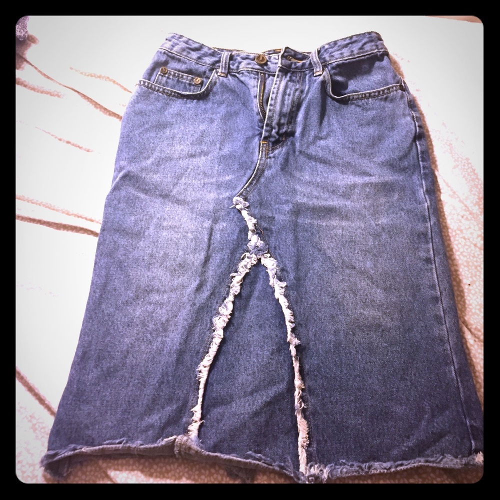 Denim / Jeans pencil skirt