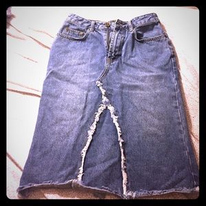 Denim / Jeans pencil skirt