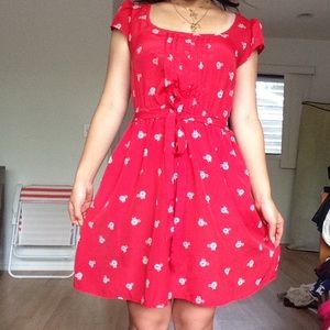 Xhilaration Babydoll Dress with tie (size medium)