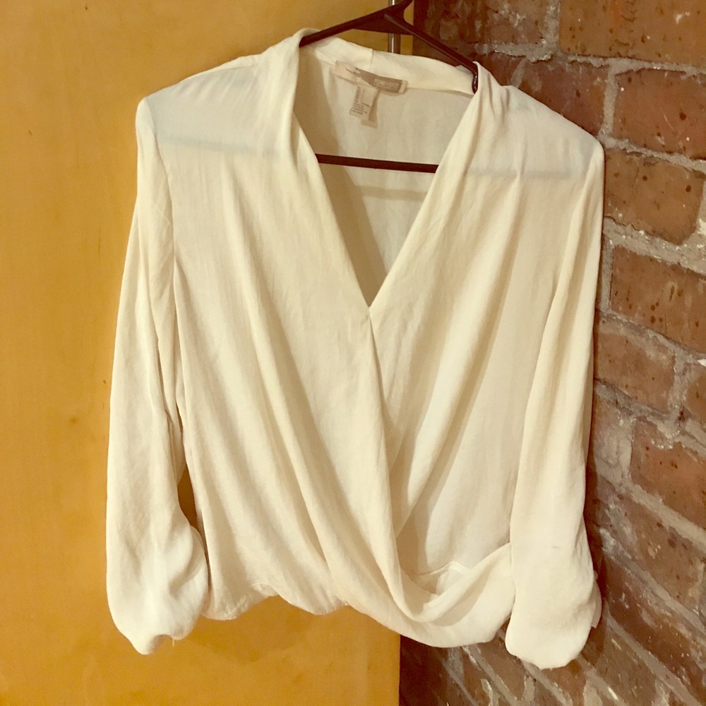 Ivory Wrap Top