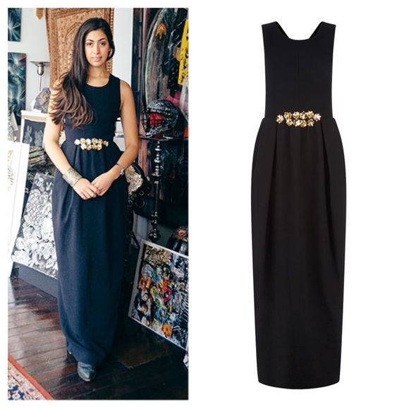 SOLD ❤️ tory burch // criss cross embellished gown - Picture 2 of 7