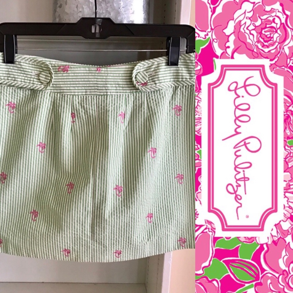 🌴Lilly Pulitzer🌴Striped Sheersucker Skort