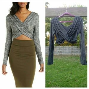 Wrap crop top