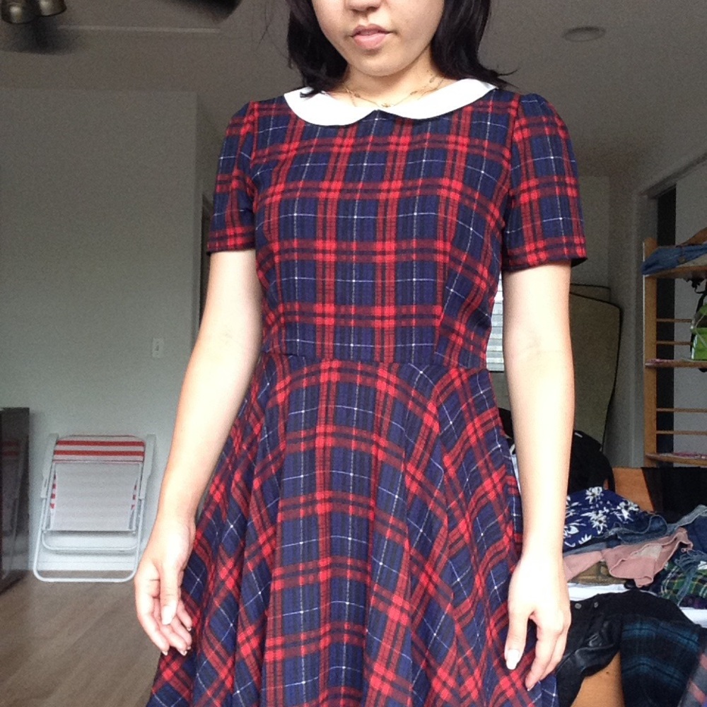Forever21 Peter Pan Collar Skater Dress (medium)