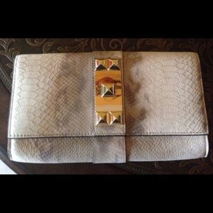 Vince Camuto Snakeskin Clutch