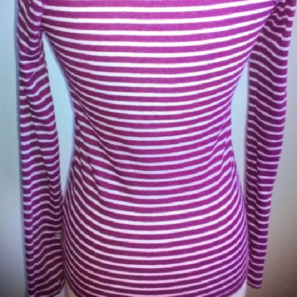 SOLDJuicy Couture Striped Purple Long Sleeve Shirt - Picture 3 of 4