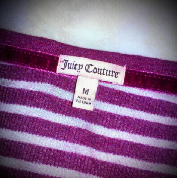 SOLDJuicy Couture Striped Purple Long Sleeve Shirt - Picture 2 of 4