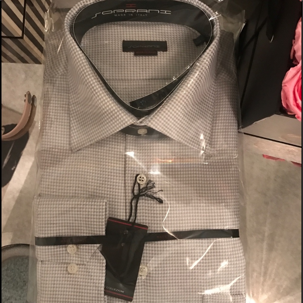 *NEW* SOPRANI Fine Mens Tailored Dress Shirt