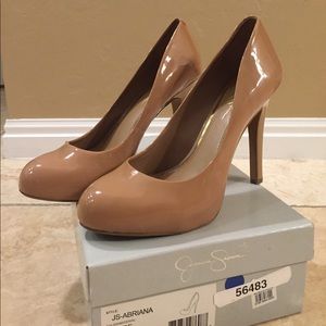 Jessica Simpson Abriana Nude heel pump size10