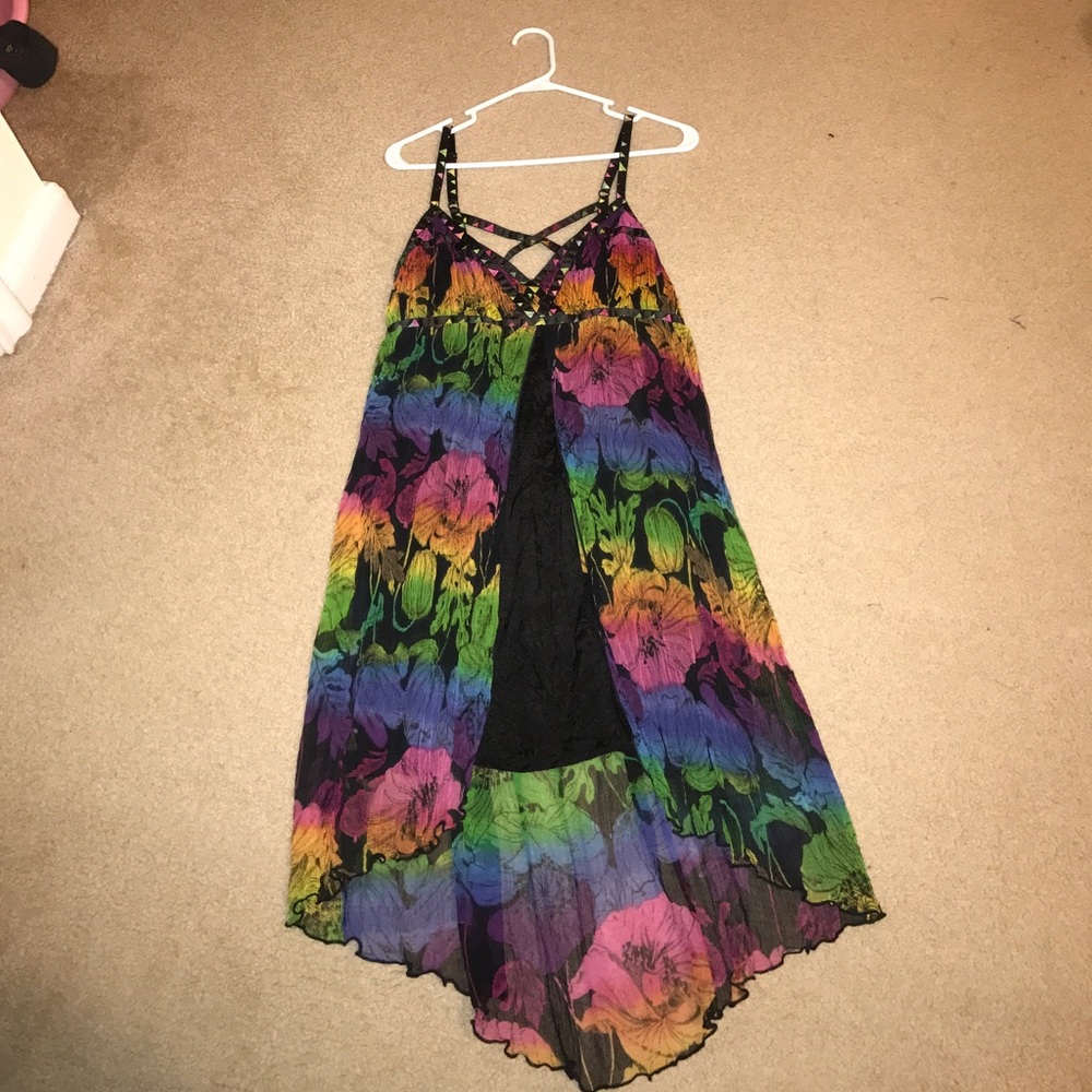Open back high low dress free people