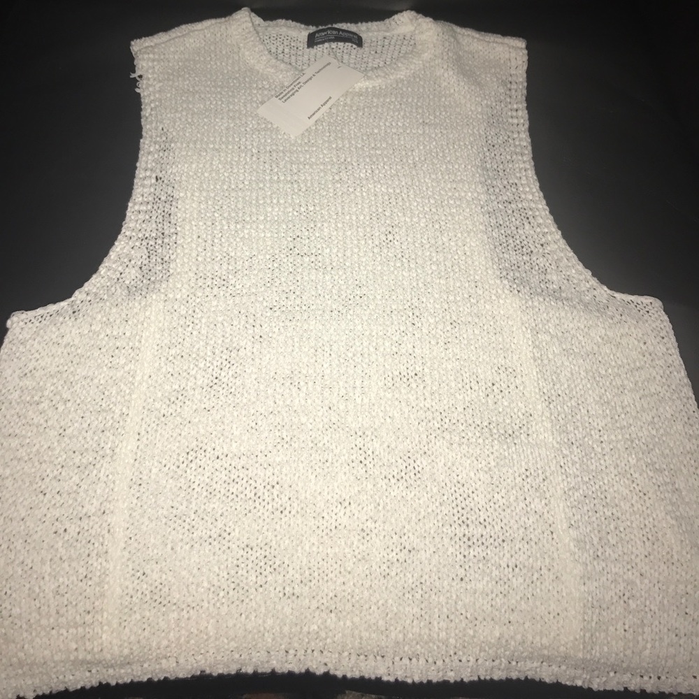 White Sleeveless Shirt