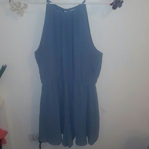 Spaghetti strap romper