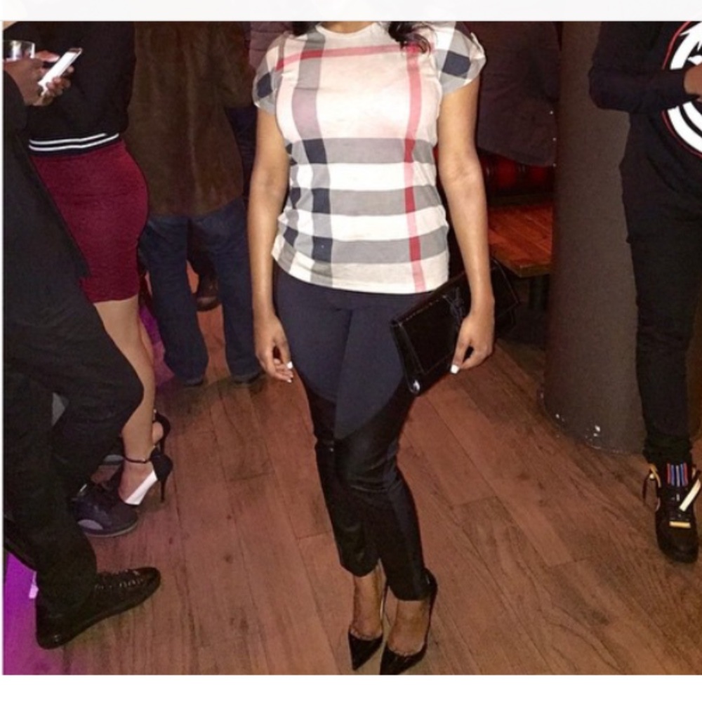 Burberry Britt Nova Check Print Tshirt