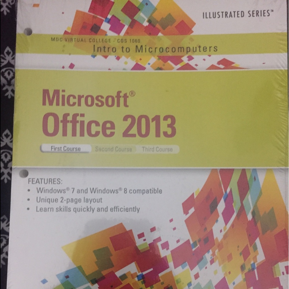 Microsoft office 2013 loose text book